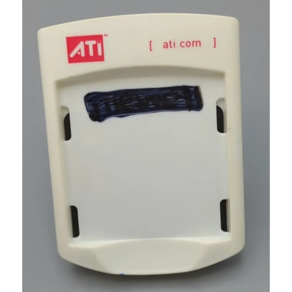 ATi Video Card Sticky Note Desk VTG SWAG Plastic Advertising‎ Manufacturer Promo